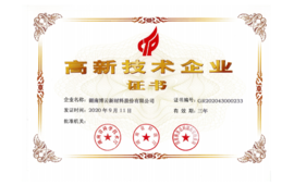 2020年通过湖南省高新手艺企业认定